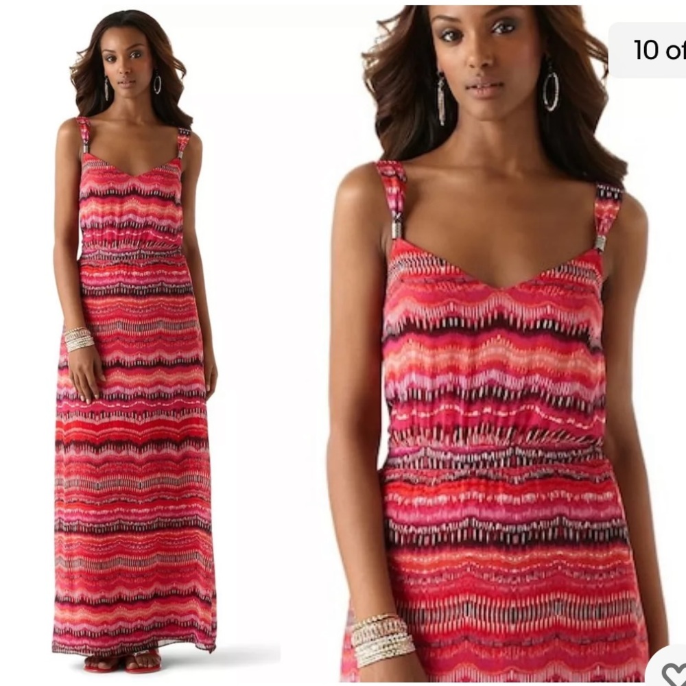 White House Black Market Maxi Dress Sz XL